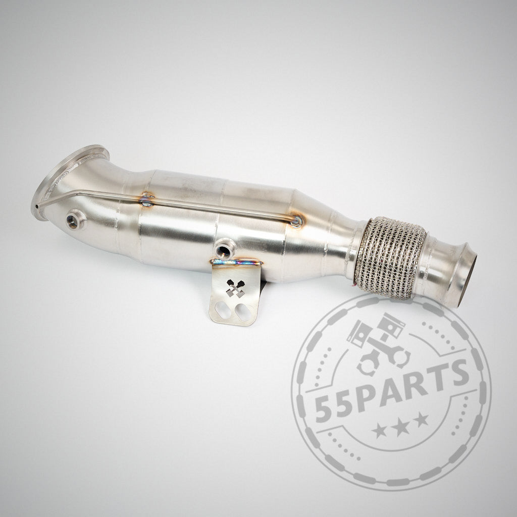 55Parts Eintragbare 300 Zeller Downpipe B58 passend für BMW M140i, M240i, 340i, 440i, 540i, 640i, 740i  F- und G Serie OPF UND NON OPF Modelle