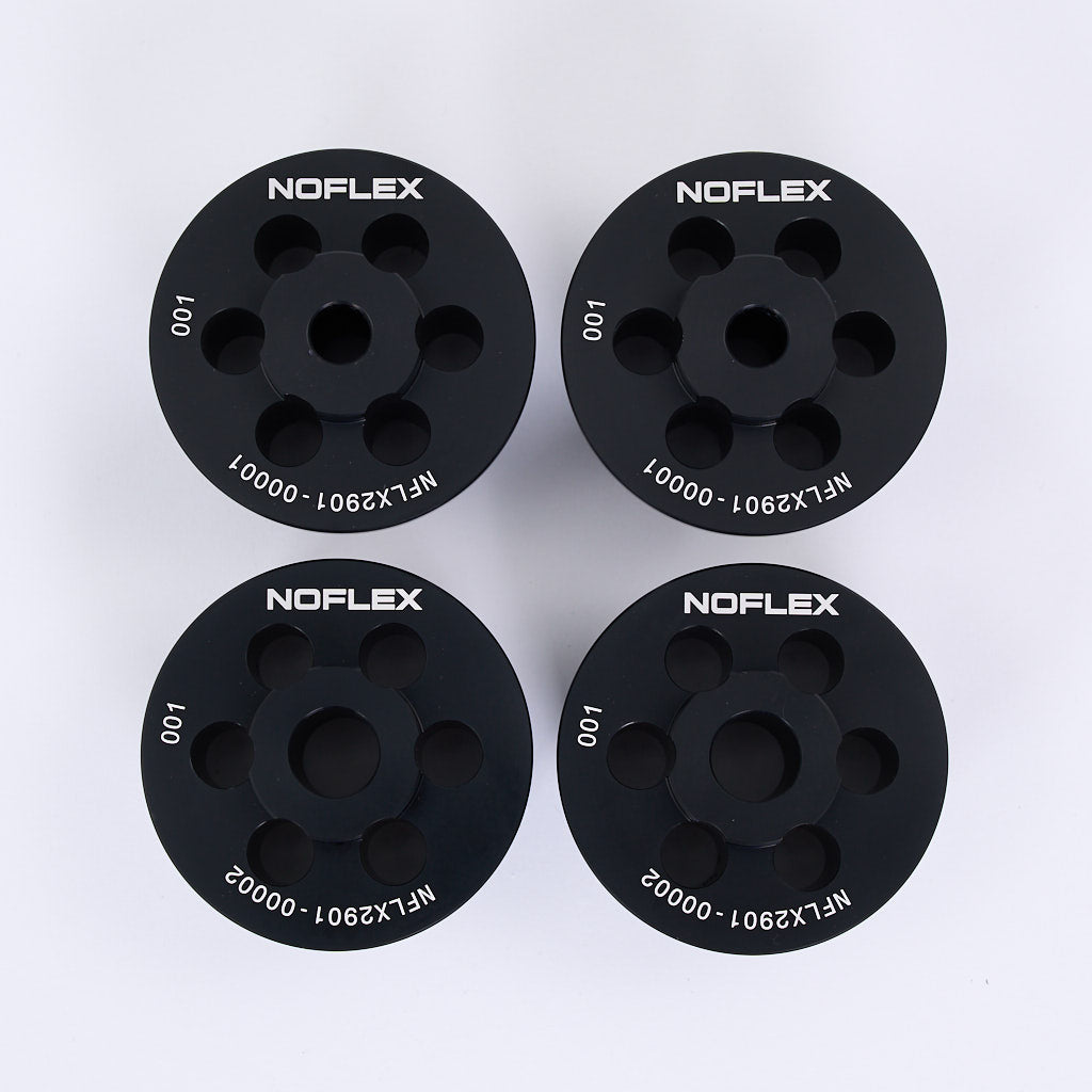 NoFlex Bearings: Aluminium Tonnenlager, Hinterachslager passend für BMW 3er E46, Z4 E85, E86 und Z4 E89, X3 E83