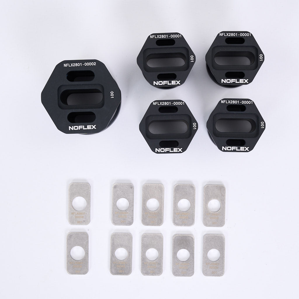 NoFlex Bearings: Differential Lager (mit Höherlegung) Diff Aufhängung passend für BMW F8x u. G8x M2, M3, M4