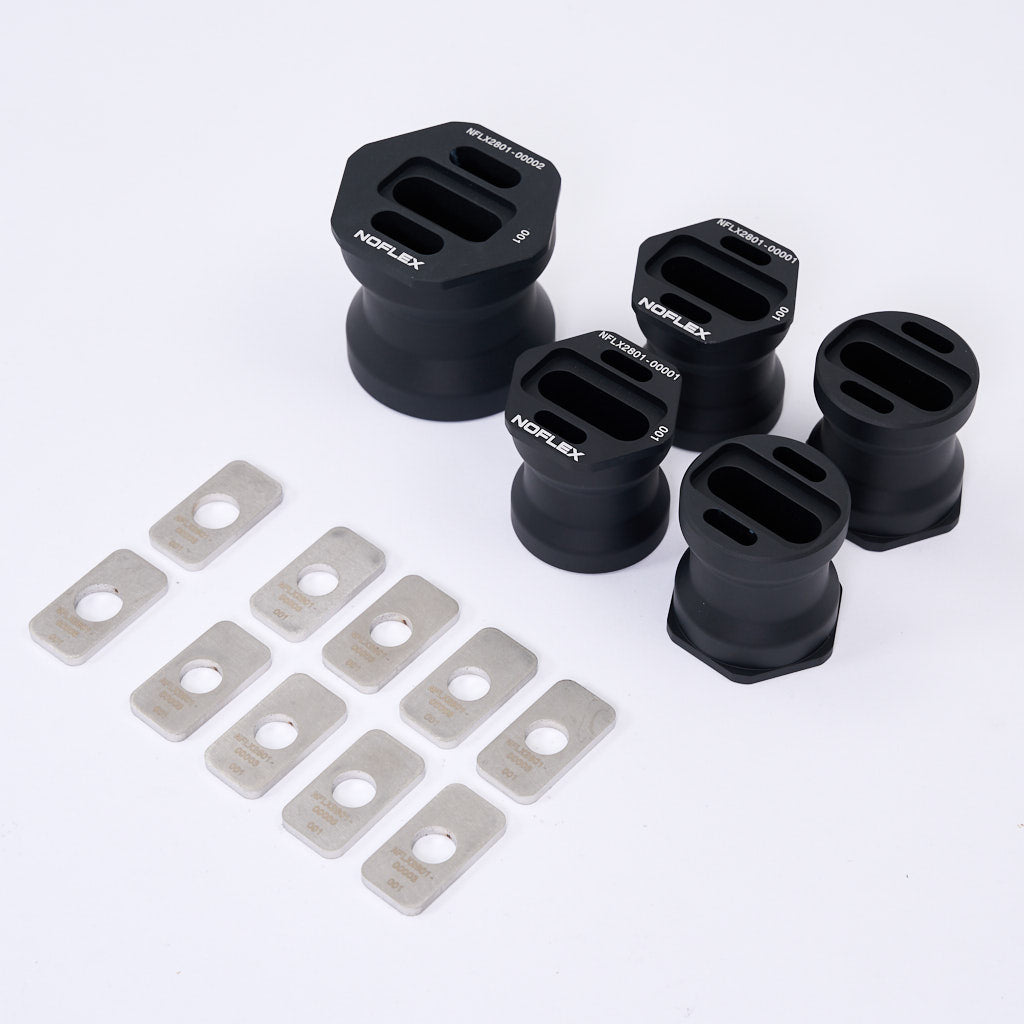 NoFlex Bearings: Differential Lager (mit Höherlegung) Diff Aufhängung passend für BMW F8x u. G8x M2, M3, M4