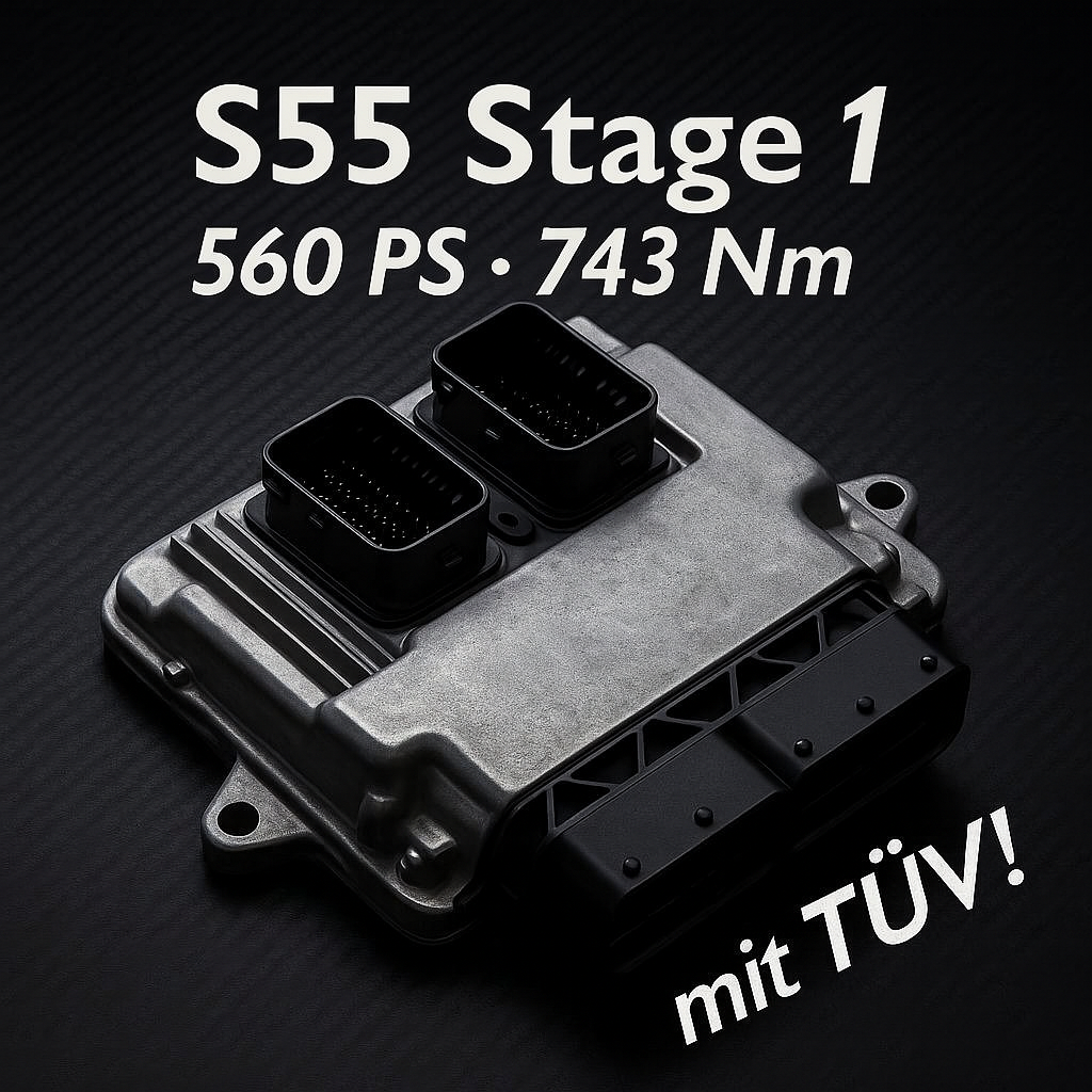 Legales Tuning by 55Parts: Stage 1 für S55 – 560 PS / 743 Nm TÜV MHD Map passend für BMW F87 M2 Competition, F80 M3, F82 / F83 M4