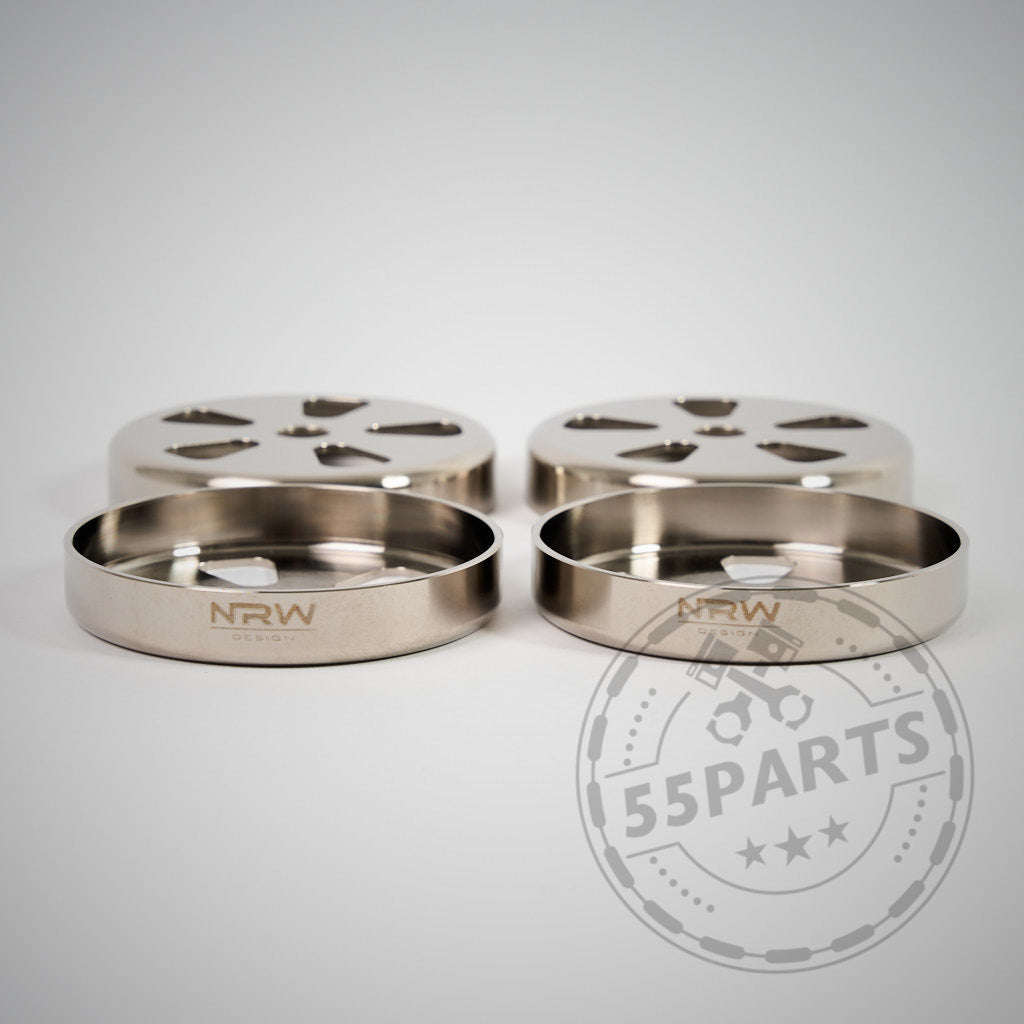 NRW Design - Billet 4130 Stahl VANOS Kappen - VANOS Abdeckungen passend für BMW E9X M3 mit S65 Motor