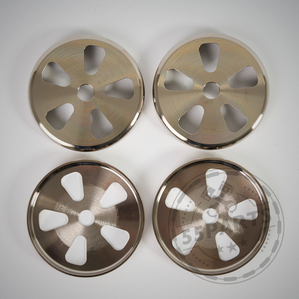 NRW Design - Billet 4130 Stahl VANOS Kappen - VANOS Abdeckungen passend für BMW E9X M3 mit S65 Motor