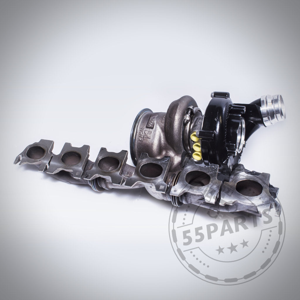 Turbosystems Upgrade Turbolader passend für BMW 40i G-Serien mit B58B30O1/B58D Gen 2 (6-Port Krümmer), ideal als leistungsstarker Ersatz. Wasserzeichen unten rechts.