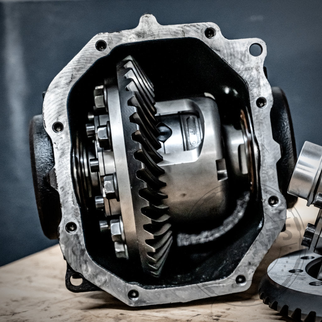 Nahaufnahme des 55Parts Special: mechanisches Drexler Lamellensperrdifferential & Westwood Performance für (fast alle) BMW Modelle – perfekt für optimale Fahrdynamik oder wenn Sie ein mechanisches Sperrdiff kaufen möchten.