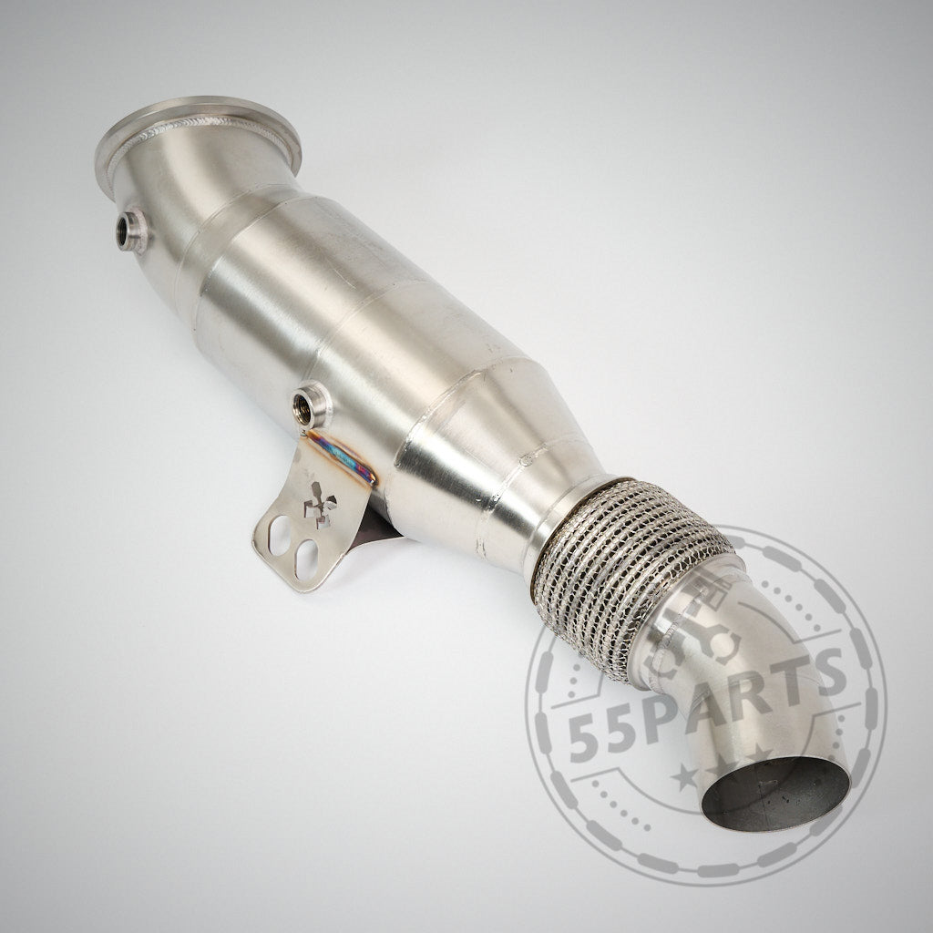 55Parts Eintragbare 300 Zeller Downpipe B58 passend für BMW M140i, M240i, 340i, 440i, 540i, 640i, 740i  F- und G Serie OPF UND NON OPF Modelle