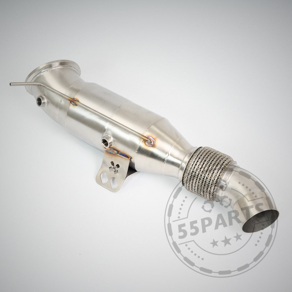 55Parts Eintragbare 300 Zeller Downpipe B58 passend für BMW M140i, M240i, 340i, 440i, 540i, 640i, 740i  F- und G Serie OPF UND NON OPF Modelle