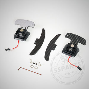 55Parts Special: V2 Magnetische Schaltwippen / magnetic paddle Shifter (aus dem Rennsport) für BMW E-Serien Modelle
