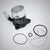 Schwarz-silbernes 55Parts Special High Flow Turbo Inlet Reinluftrohr mit drei O-Ringen, auf grauem Hintergrund dargestellt; passend für BMW B58 Gen 2 M240i, M340i, M440i, Z4 40i, Supra MK5 – ideal für Tuning oder Turbo-Upgrades.