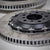 Nahaufnahme von zwei 55Parts Special: AP Racing Big Brake Kit-Rotoren mit Hardware, die Rillen und Befestigungspunkte zeigen – ideal als Aftermarket-Bremsanlagen oder als Ersatz-Reibringe.