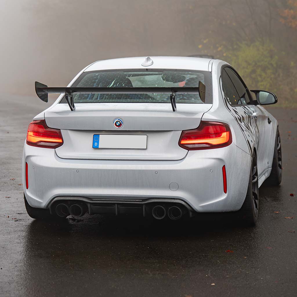 Motorsport Carbon Heckspoiler Heckflügel Flügel passend für fast alle BMW Modelle INKLUSIVE TEILEGUTACHTEN!