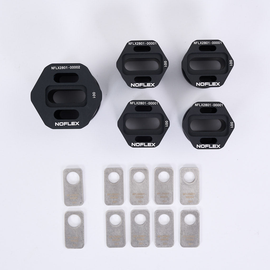 NoFlex Bearings: Differential Lager (mit Höherlegung) Diff Aufhängung passend für BMW F8x u. G8x M2, M3, M4