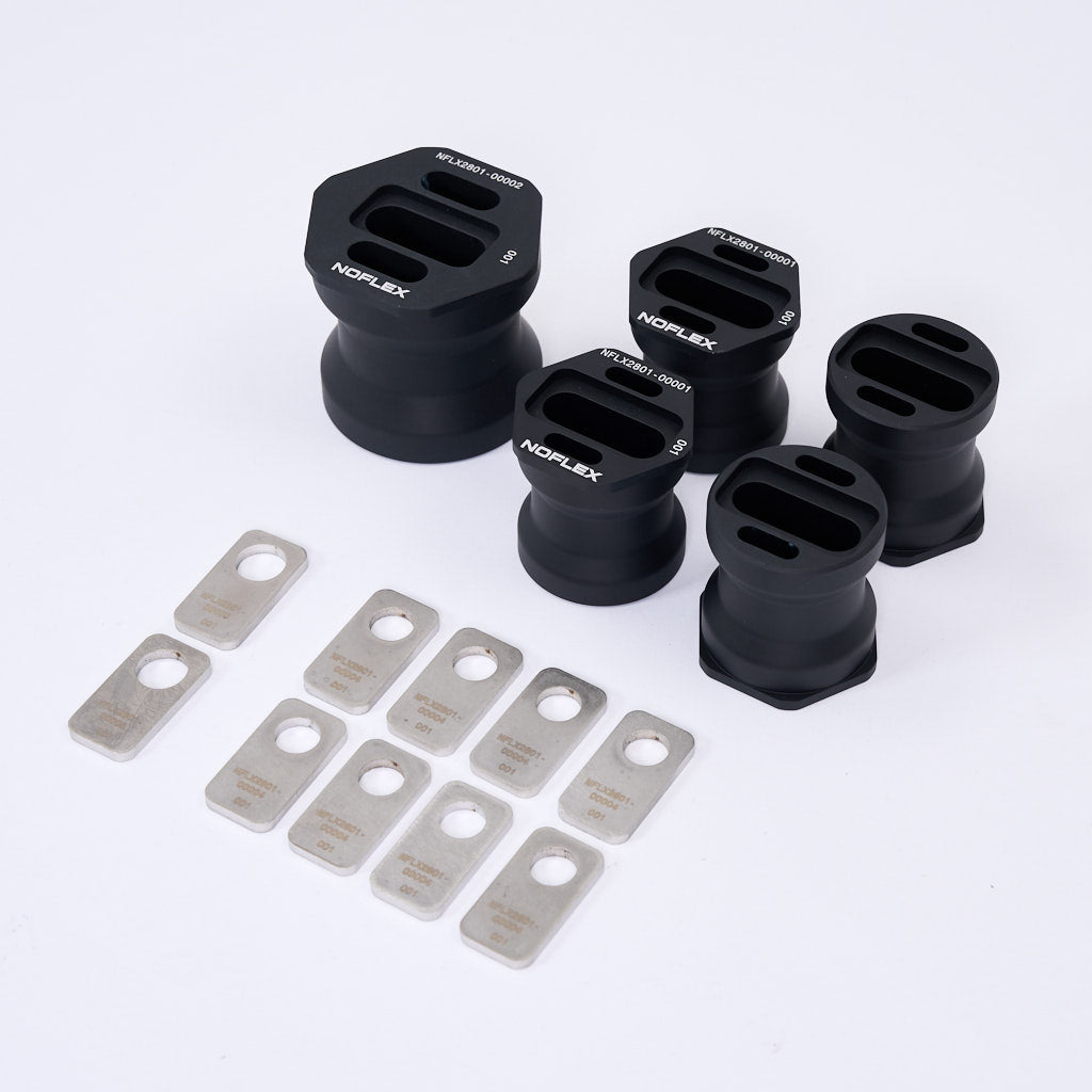 NoFlex Bearings: Differential Lager (mit Höherlegung) Diff Aufhängung passend für BMW F8x u. G8x M2, M3, M4