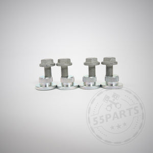 55Parts Special: Montagesatz (Bremsscheiben und Buchsen) für die Montage 2-Kolben Performance Bremssattels an BMW E8x und E9x Modellen