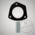 Das 55Parts Special: S55 Adapter für Ölmengenerhöhung F8x (M2c, M3, M4) ist ein schwarzer Metallflansch mit drei Löchern und vier silbernen Gewindestangen, der in Verbindung mit einem Aluminium-Spacer die Ölkapazität in BMW-Ölsensorsystemen erhöhen soll.