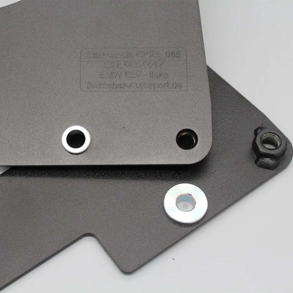 Teutscher Recaro Pole Position Sitzkonsolen passend für BMW E30 inkl. Materialnachweis