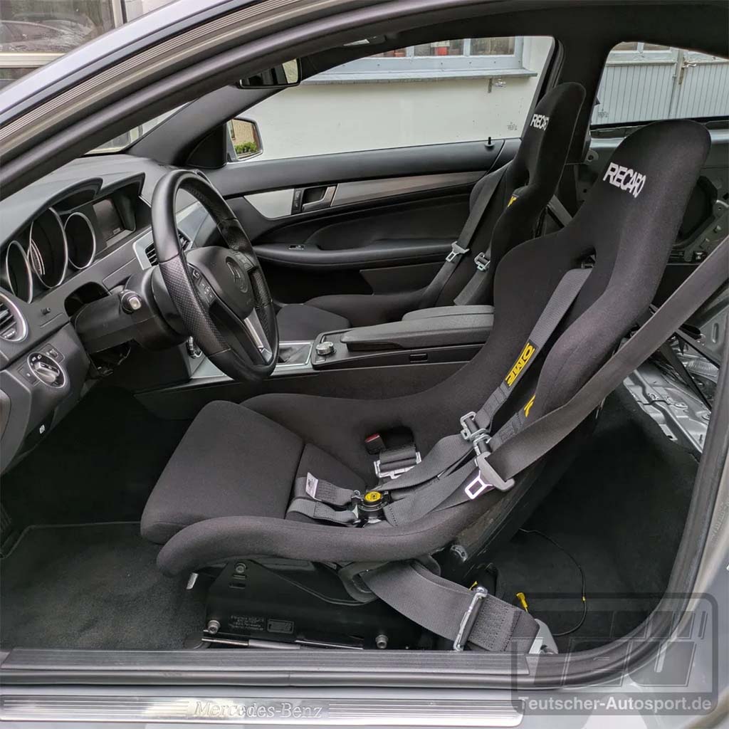 Teutscher Recaro, Sparco, OMP Sitzkonsolen passend für Mercedes Benz C-Klasse W204 inkl. Materialnachweis