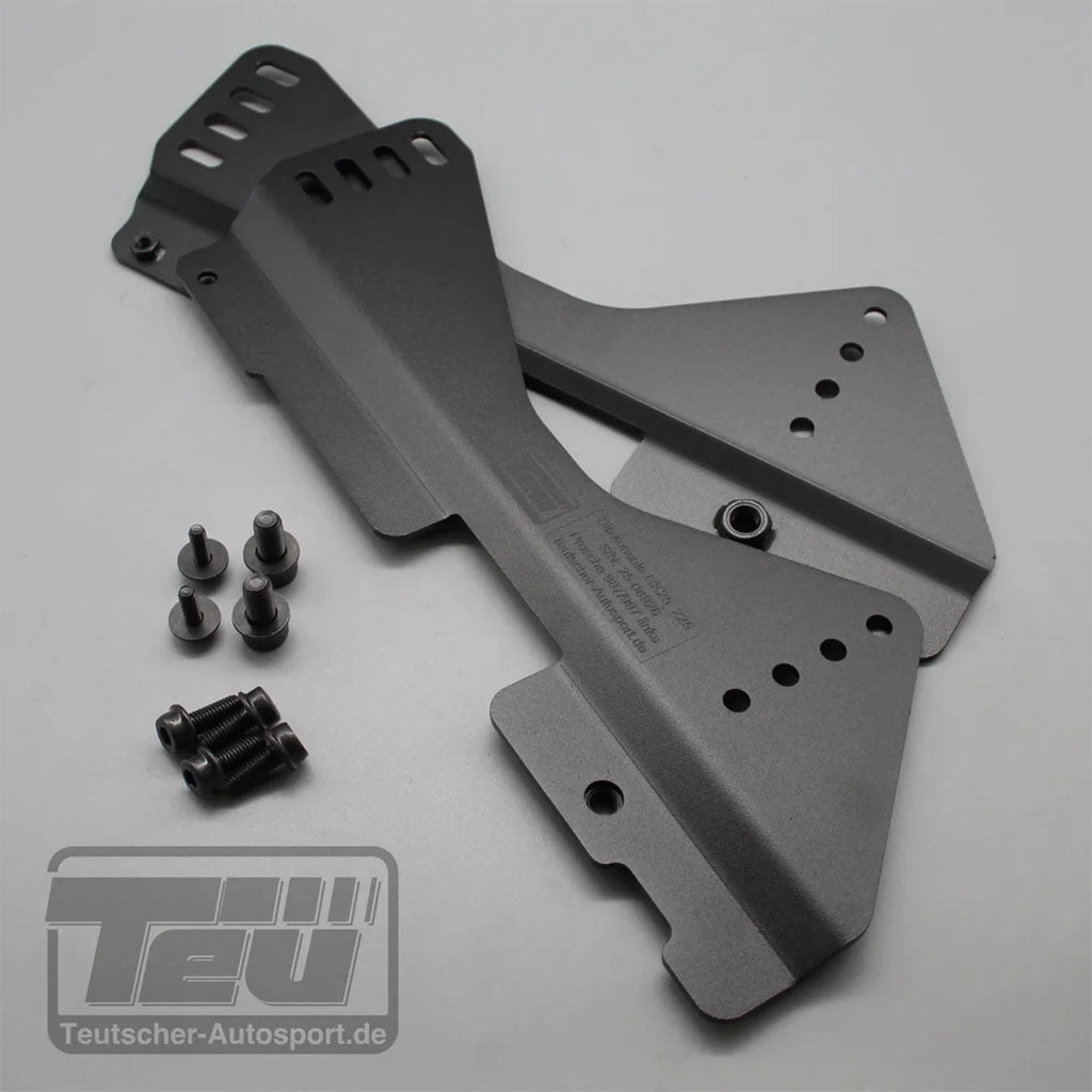 Teutscher Recaro, Sparco, OMP Sitzkonsolen passend für Porsche 911 997, Boxter 987, Cayman 987C inkl. Materialnachweis