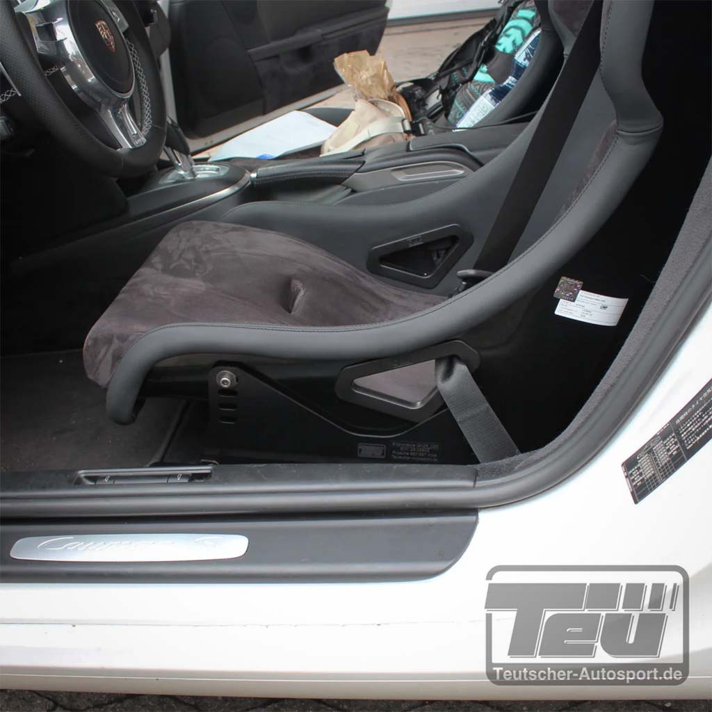 Teutscher Recaro, Sparco, OMP Sitzkonsolen passend für Porsche 911 997, Boxter 987, Cayman 987C inkl. Materialnachweis
