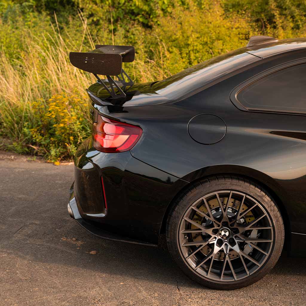 Motorsport Carbon Heckspoiler Heckflügel Flügel passend für fast alle BMW Modelle INKLUSIVE TEILEGUTACHTEN!