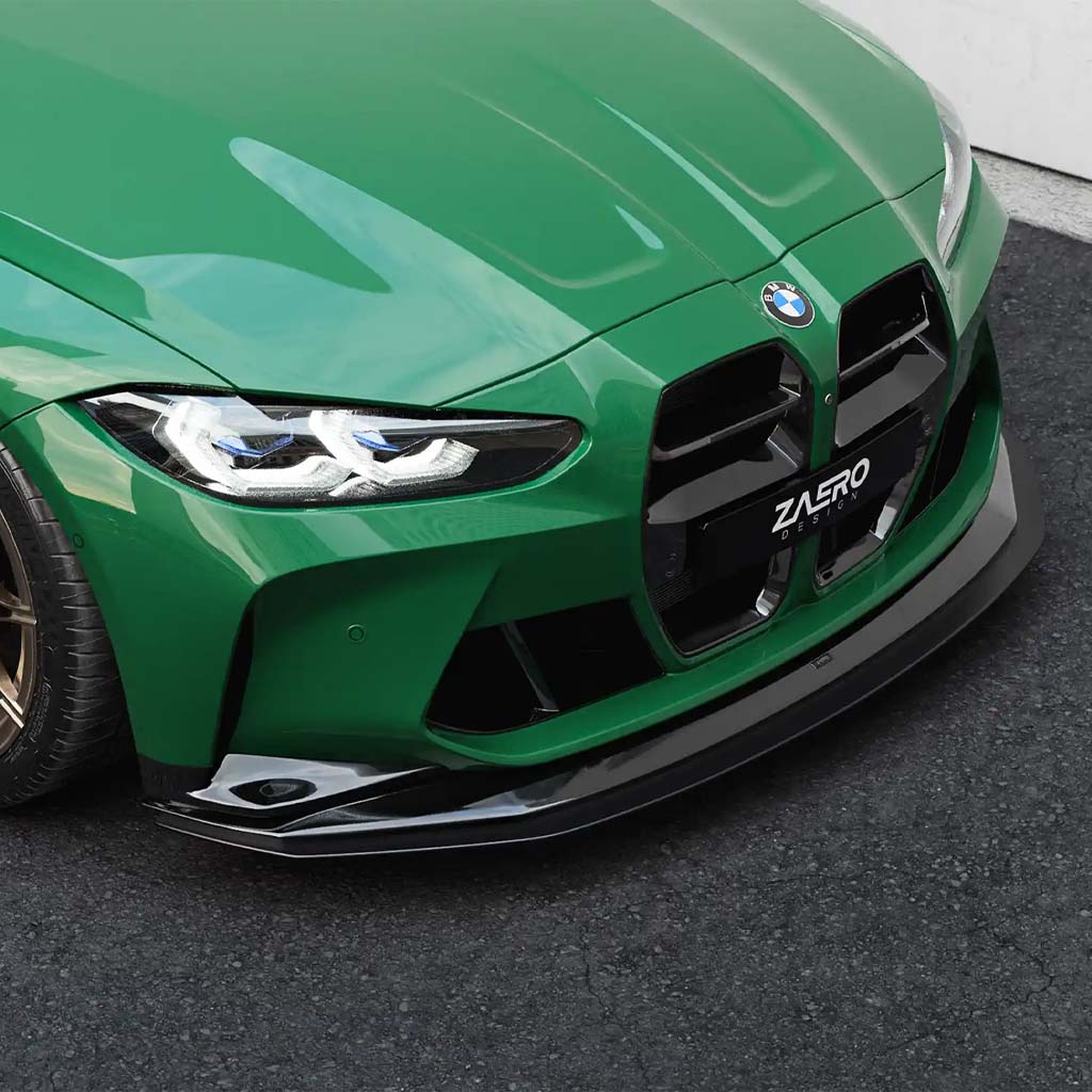 ZAERO Design EVO-R Frontsplitter verstellbar, chassis-mounted passend für BMW M3 G80, G81, M4 G82, G83