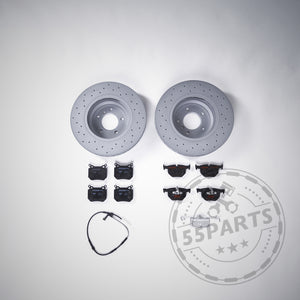 55Parts Special: Bremsen (Upgrade) Set Hinterachse passend für BMW 1er 2er F2x, 3er F3x 35i, 40i 345mm