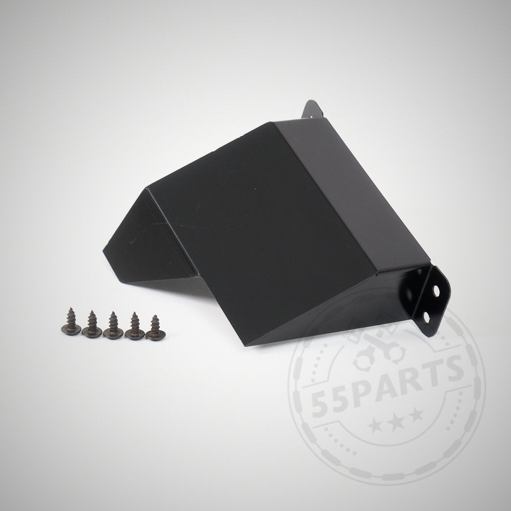 Die spezielle Air Scoop-Halterung, kompatibel mit BMW M140I, M240I, 340I, 440I B58/B47/B48, verfügt über ein schwarzes Metalldesign mit Befestigungslöchern – ideal für Tuning oder Air Scoop-Upgrades.