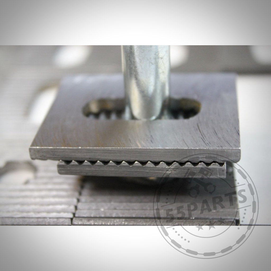 Hinterachse Spur und Sturz Einstellplatten inklusive Bolzen, Unterlegscheiben und Muttern – passend für BMW 3er E30, E34, E36 (compact) oder Z3. Optimal für Fahrwerksmodifikationen.
