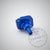 55Parts Exclusive: Aluminium-Thermostatkappe passend für BMW N54 N55 S55, blau eloxiert, auf hellem Hintergrund mit dezentem 55Parts-Logo-Wasserzeichen.