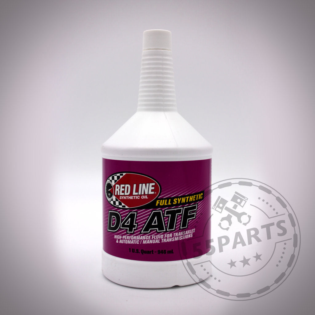 RedLine Rattle-Fix Getriebeöl, geeignet passend für BMW 135i, 1er M Coupé und 335i(x) N54/N55 E-Serie, hilft bei Getrieberasseln in Hochleistungs-Setups; abgebildet mit einer Flasche mit rosa Etikett auf weißem Hintergrund.